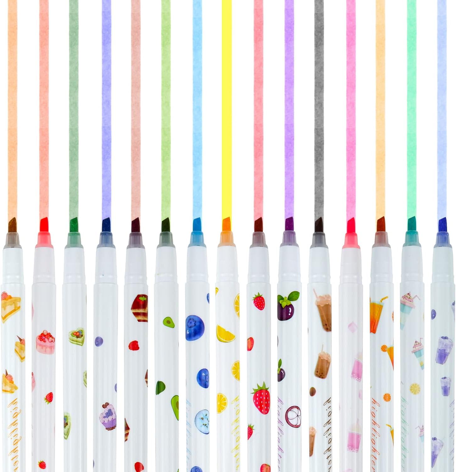 Markery fluorescencyjne wielokolorowe 15 sztuk - obrazek 7