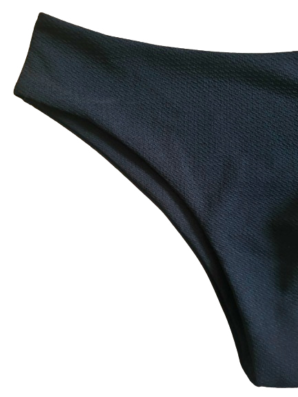 Dwuczęściowy czarny strój kąpielowy odpinane ramiączka L - obrazek 4