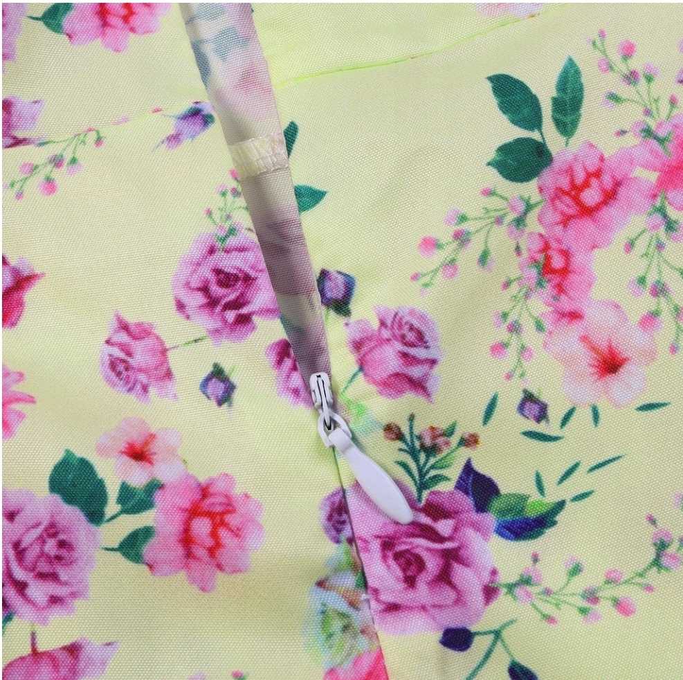 Sukienka letnia midi w kwiaty rozmiar XS/S - obrazek 4