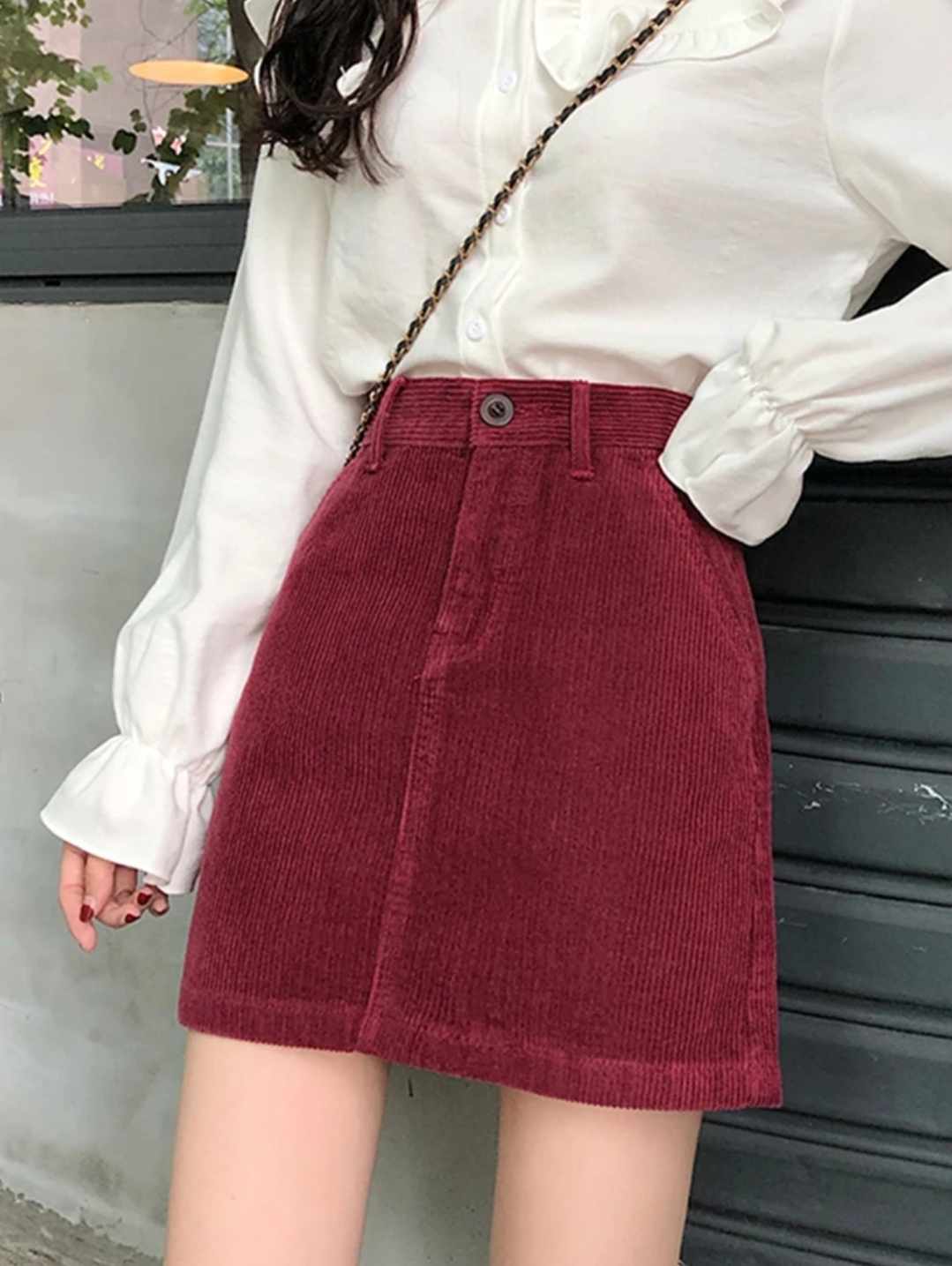 Spódnica sztruksowa mini rozmiar M - obrazek 4