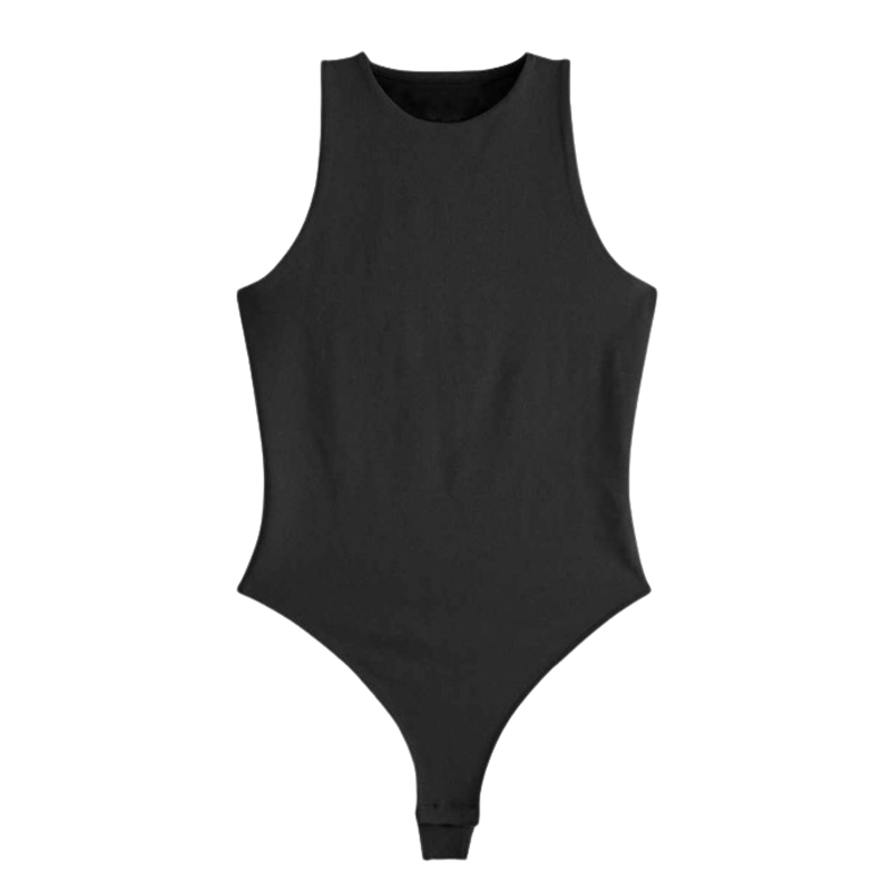 Damskie body czarne bez rękawów rozmiar L