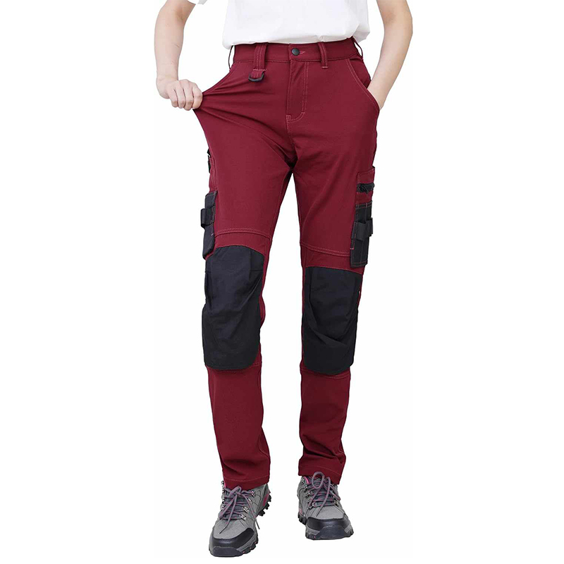 Damskie spodnie robocze Slim-Fit z wyściółką na kolanach