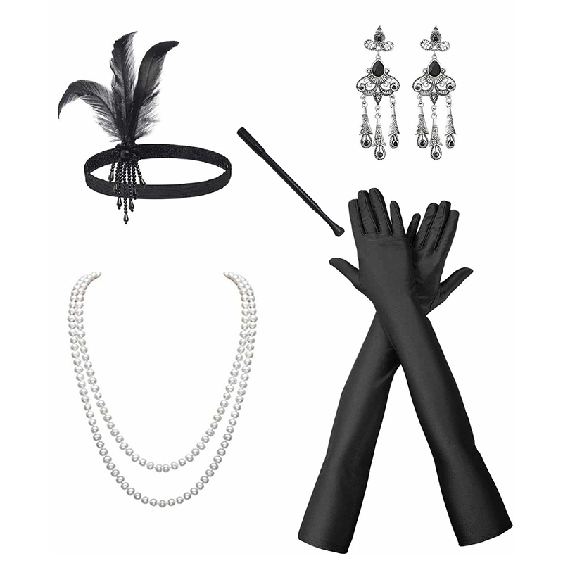 Zestaw Akcesoria Retro lata 20 Komplet