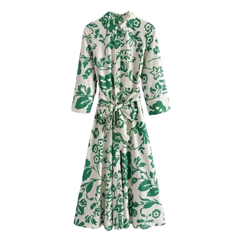 Sukienka koszulowa wzorzysta midi rozmiar M