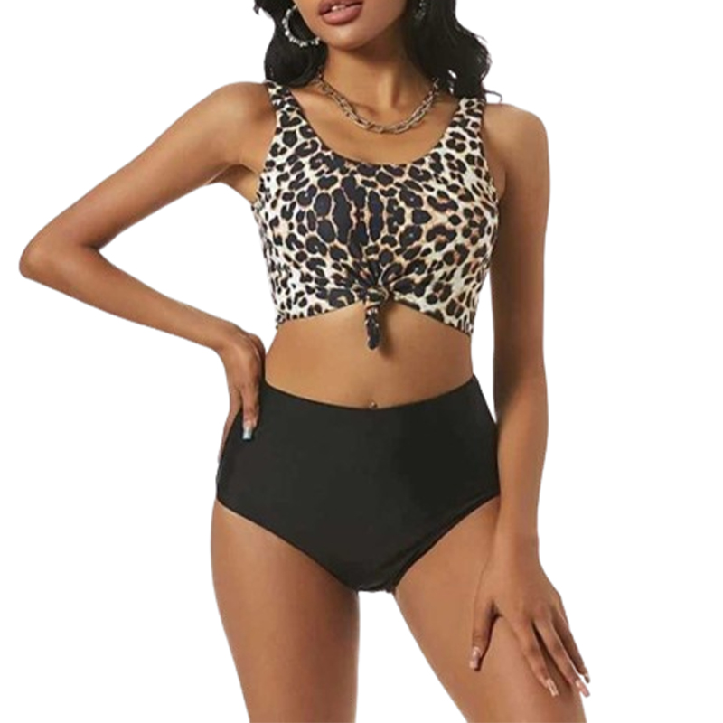 Strój kąpielowy dwuczęściowy panterka rozmiar S - obrazek 2