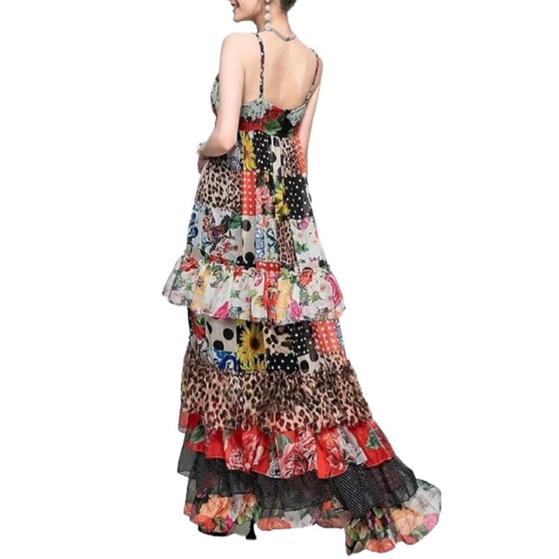 Rozkloszowana sukienka midi rozmiar S/M - obrazek 2