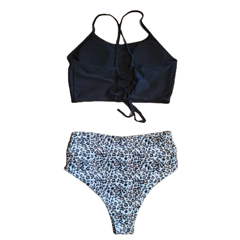 Dwuczęściowy strój kąpielowy w panterkę rozmiar XL - obrazek 2