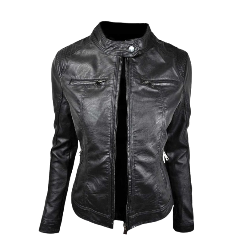 Damska ramoneska skórzana rozmiar M - obrazek 2