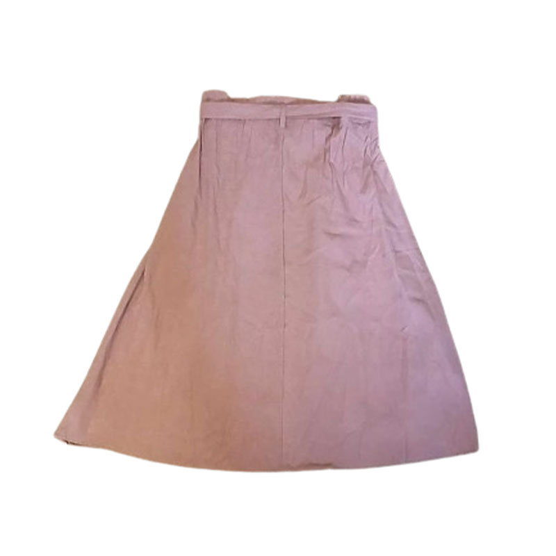 Welurowa rozkloszowana spódnica midi rozmiar XL - obrazek 2