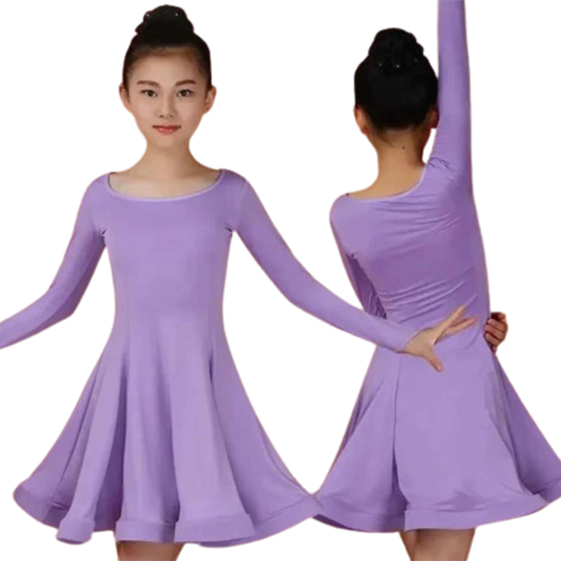 Sukienka do tańca latynoskiego z długim rękawem