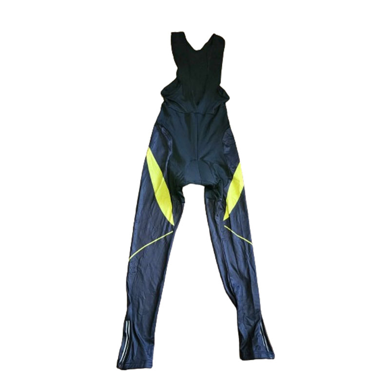 Ocieplane spodnie rowerowe z szelkami XL