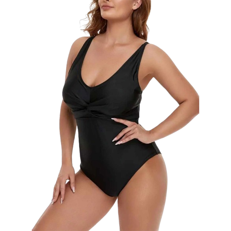 Jednoczęściowy strój kąpielowy z marszczeniami XL - obrazek 2