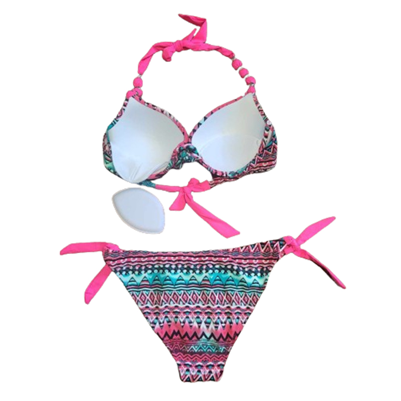 Damski dwuczęściowy wielokolorowy strój kąpielowy XL - obrazek 2