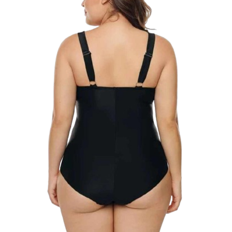 Jednoczęściowy strój kąpielowy z marszczeniami XL - obrazek 3