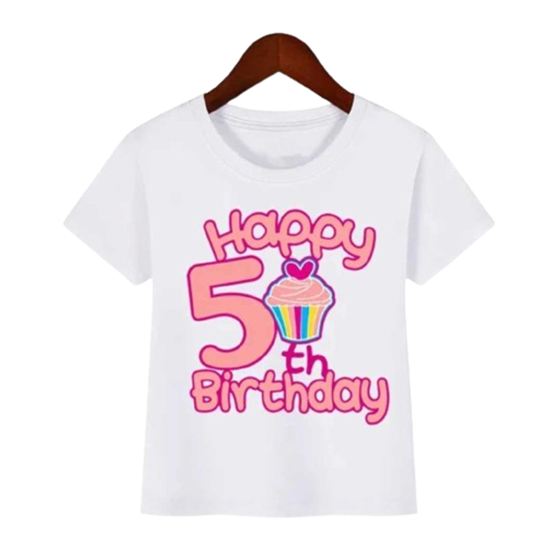 Koszulka urodzinowa dziewczęca na 5 urodziny