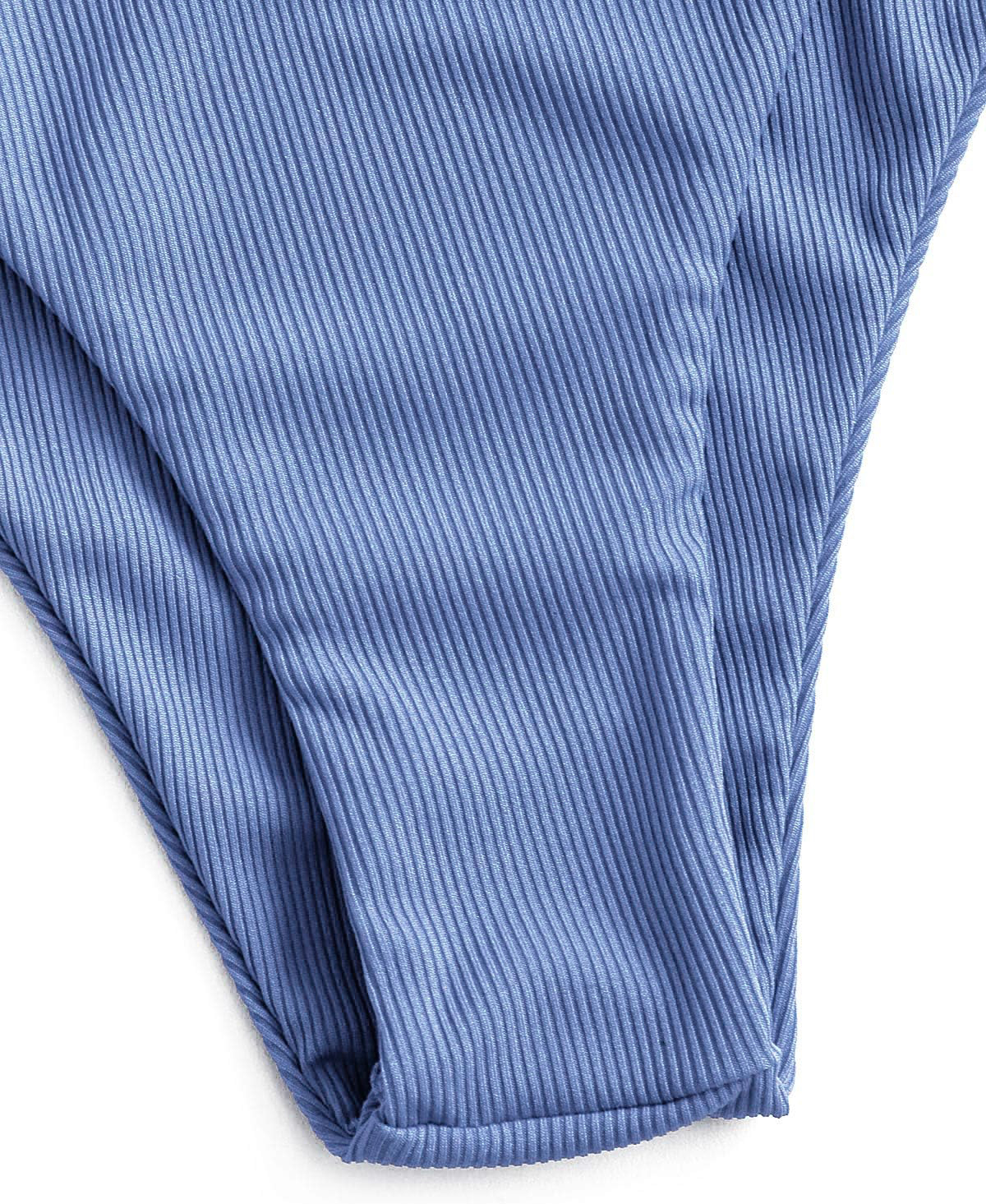 Dwuczęściowy prążkowany strój kąpielowy L - obrazek 5