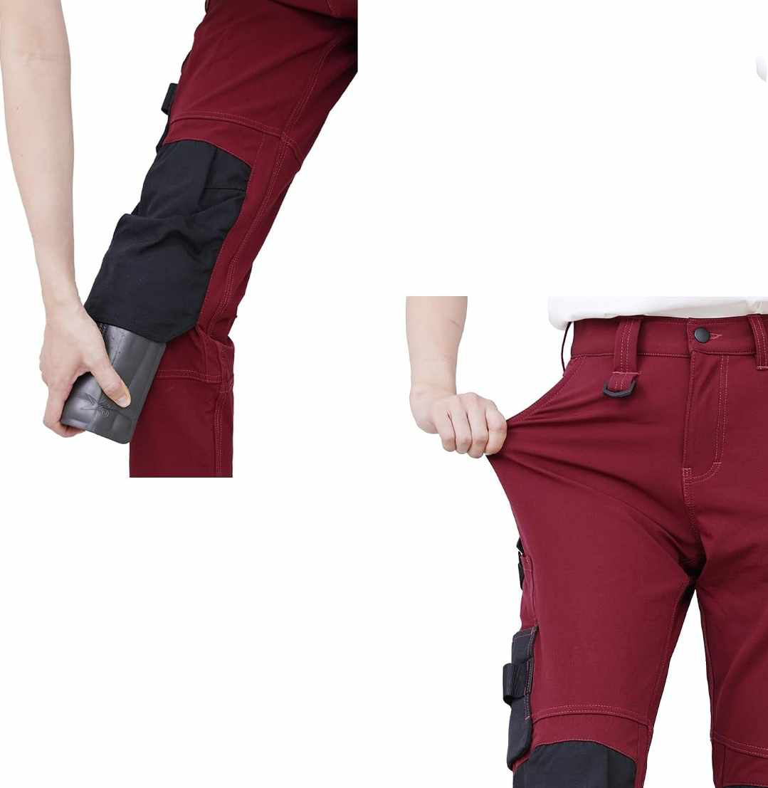 Damskie spodnie robocze Slim-Fit z wyściółką na kolanach - obrazek 5