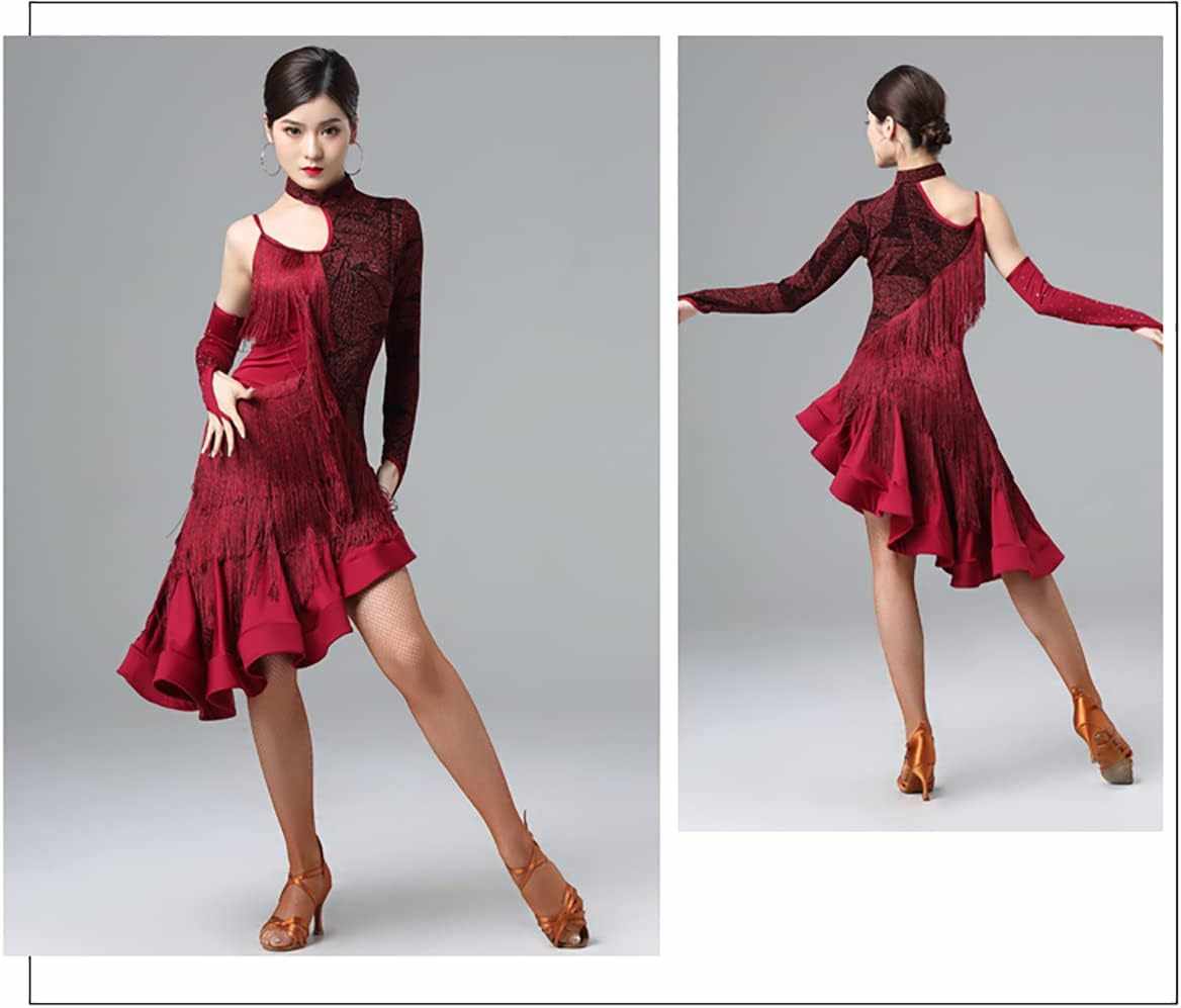 Asymetryczna sukienka do tańca z frędzlami M/L - obrazek 4