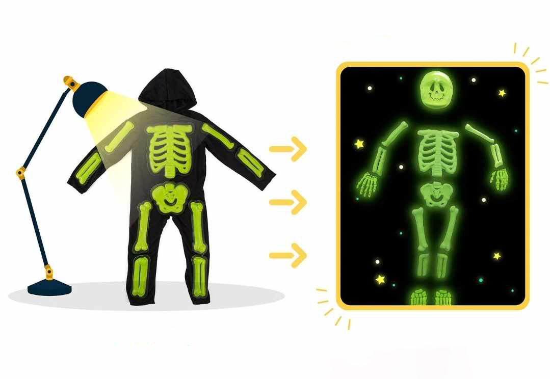 Kostium SZKIELET świecący w ciemności rozmiar 116 - obrazek 5