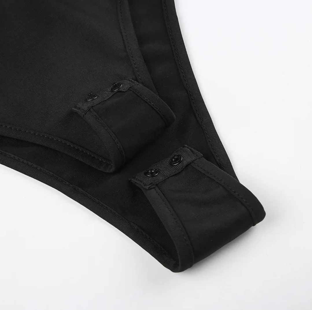 Damskie body czarne bez rękawów rozmiar L - obrazek 2