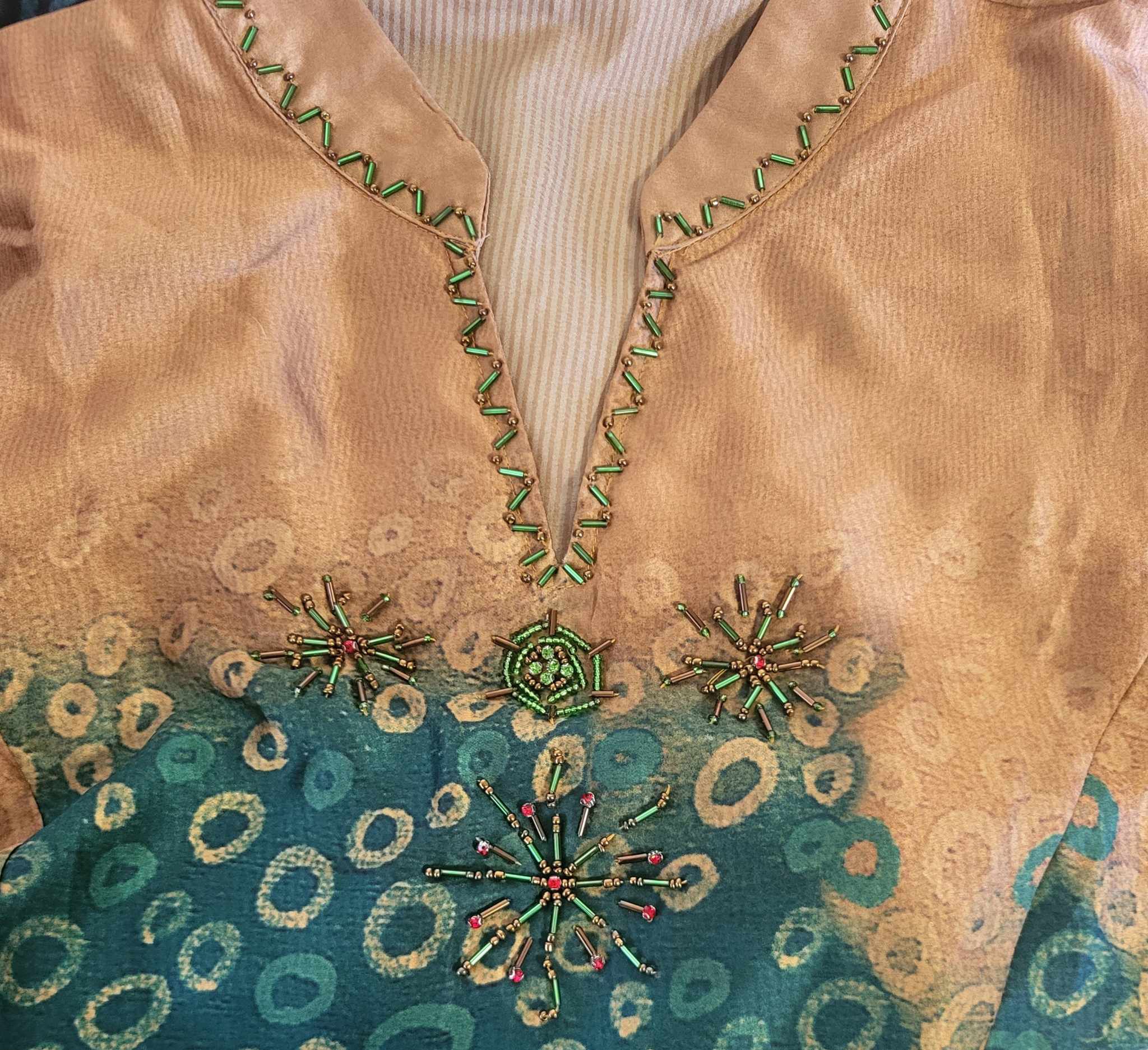 Luźna sukienka midi z nadrukiem rozmiar L/XL - obrazek 7