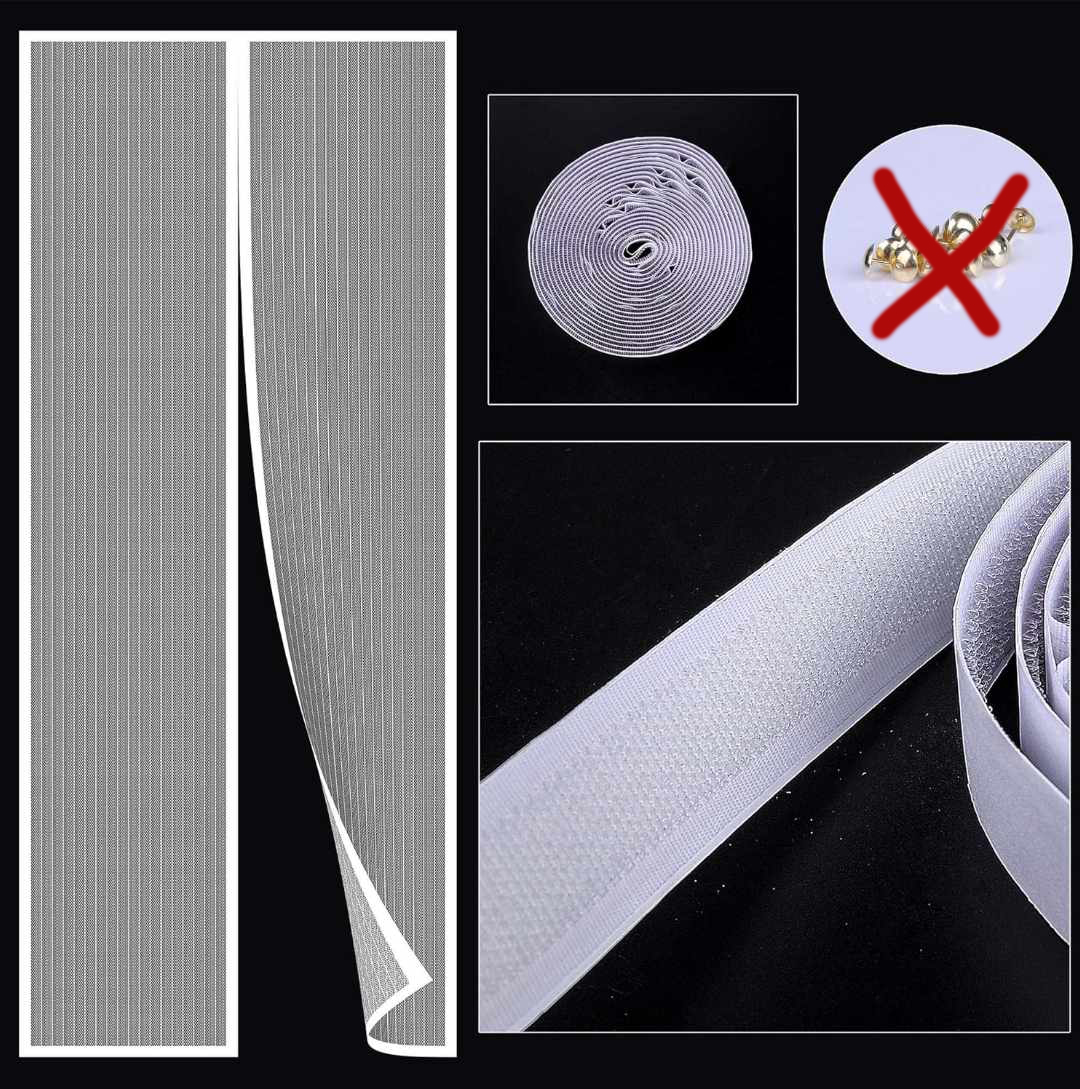 Moskitiera na drzwi z zapięciem na magnes 80x190 - obrazek 5