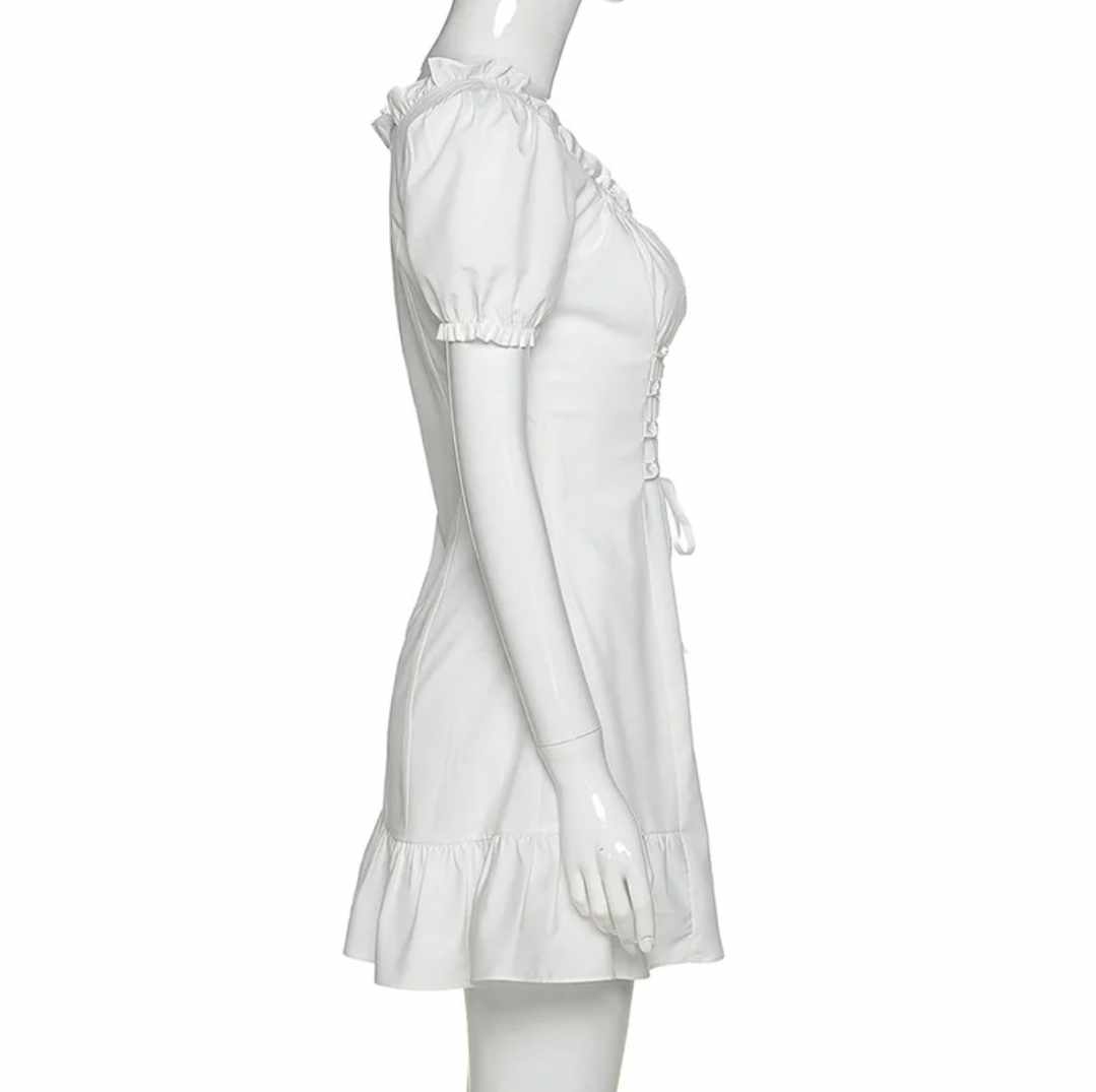 Sukienka letnia mini rozmiar XS - obrazek 3