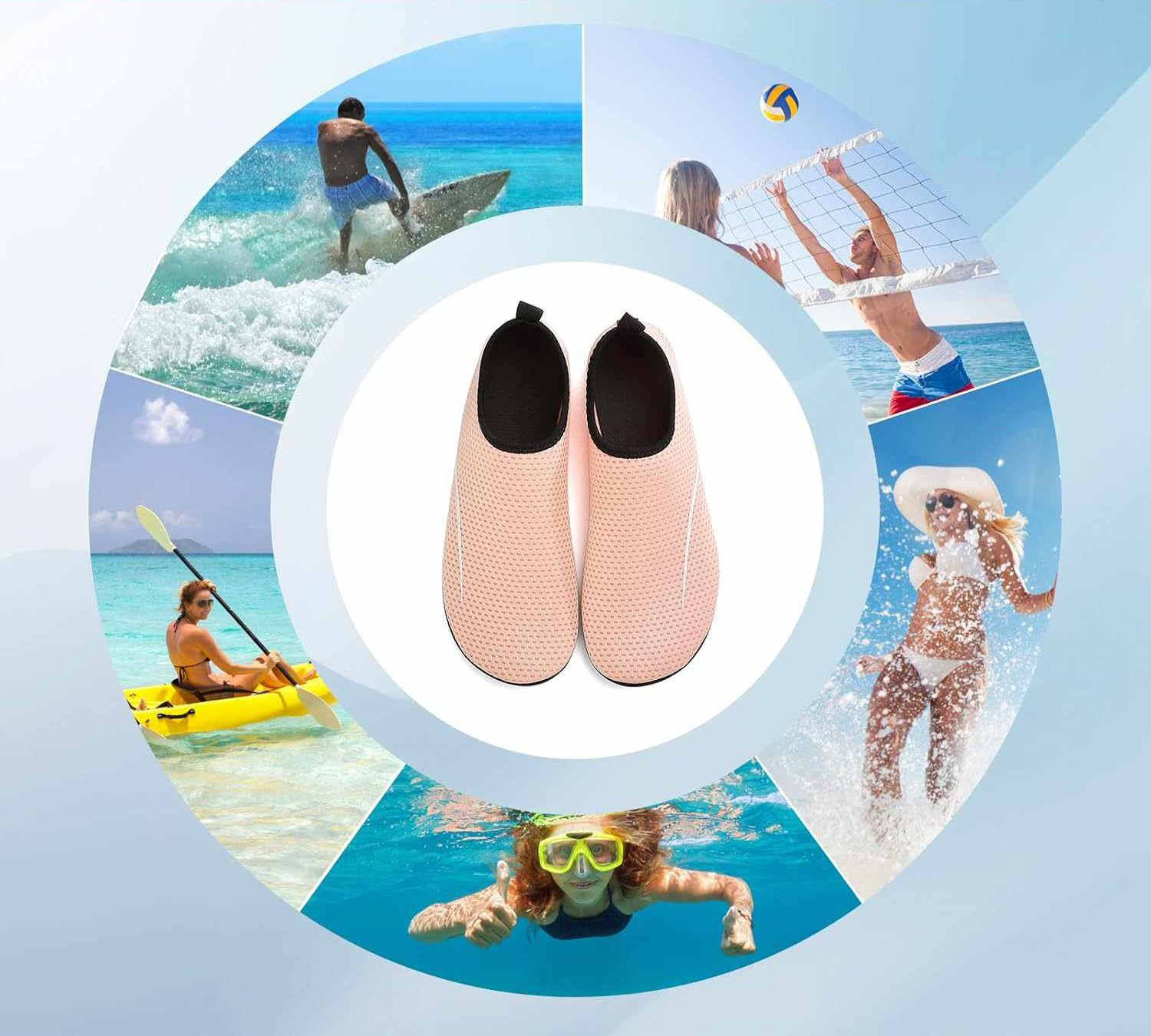 Buty do wody damskie - Antypoślizgowe do nurkowania r.40 - obrazek 6