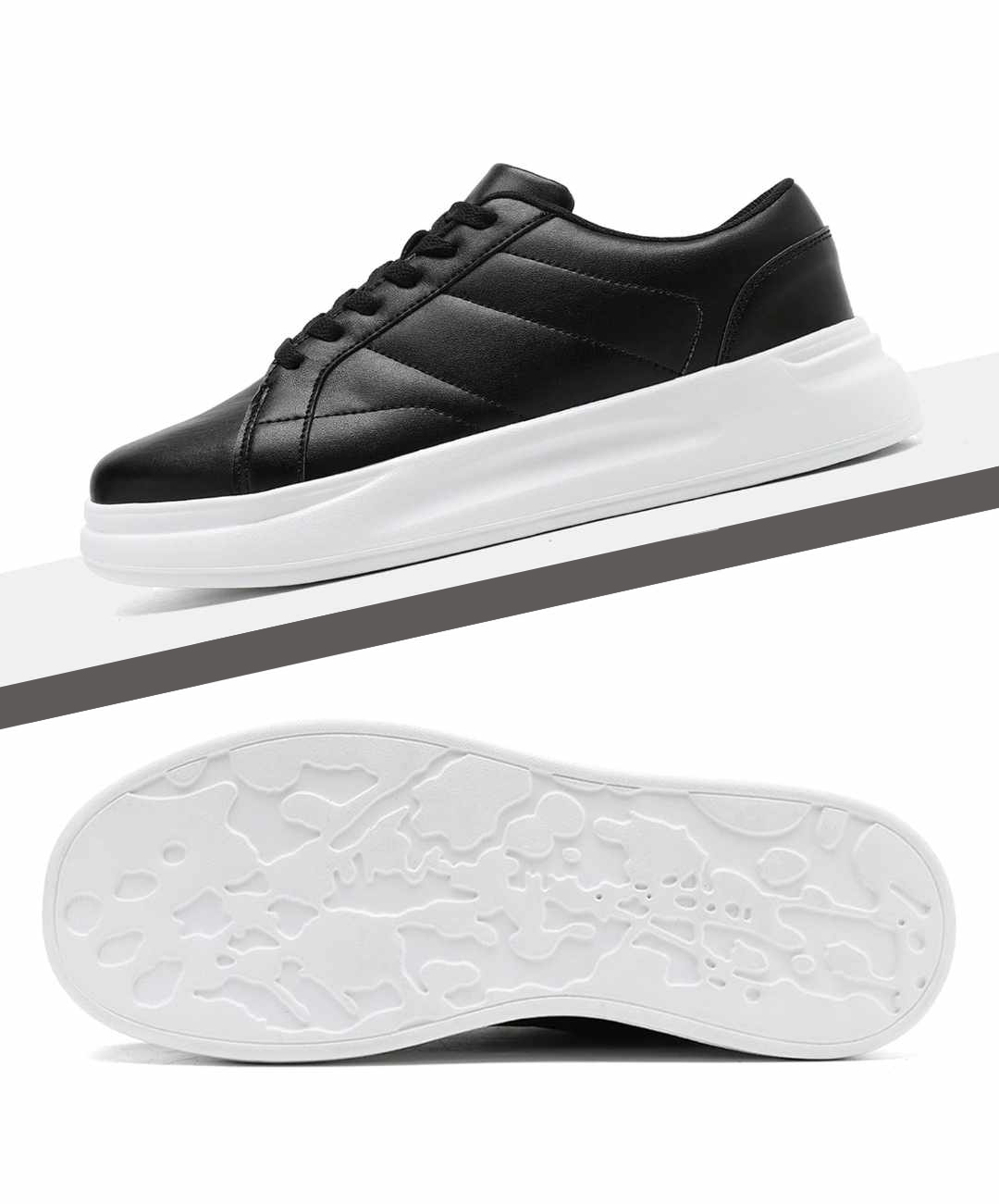 Męskie/Młodzieżowe trampki czarne rozmiar 42 - obrazek 4