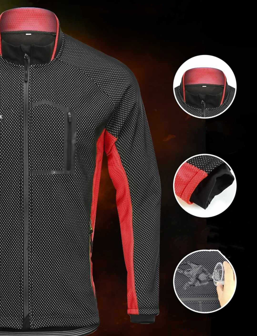 Ocieplana męska kurtka rowerowa - obrazek 4