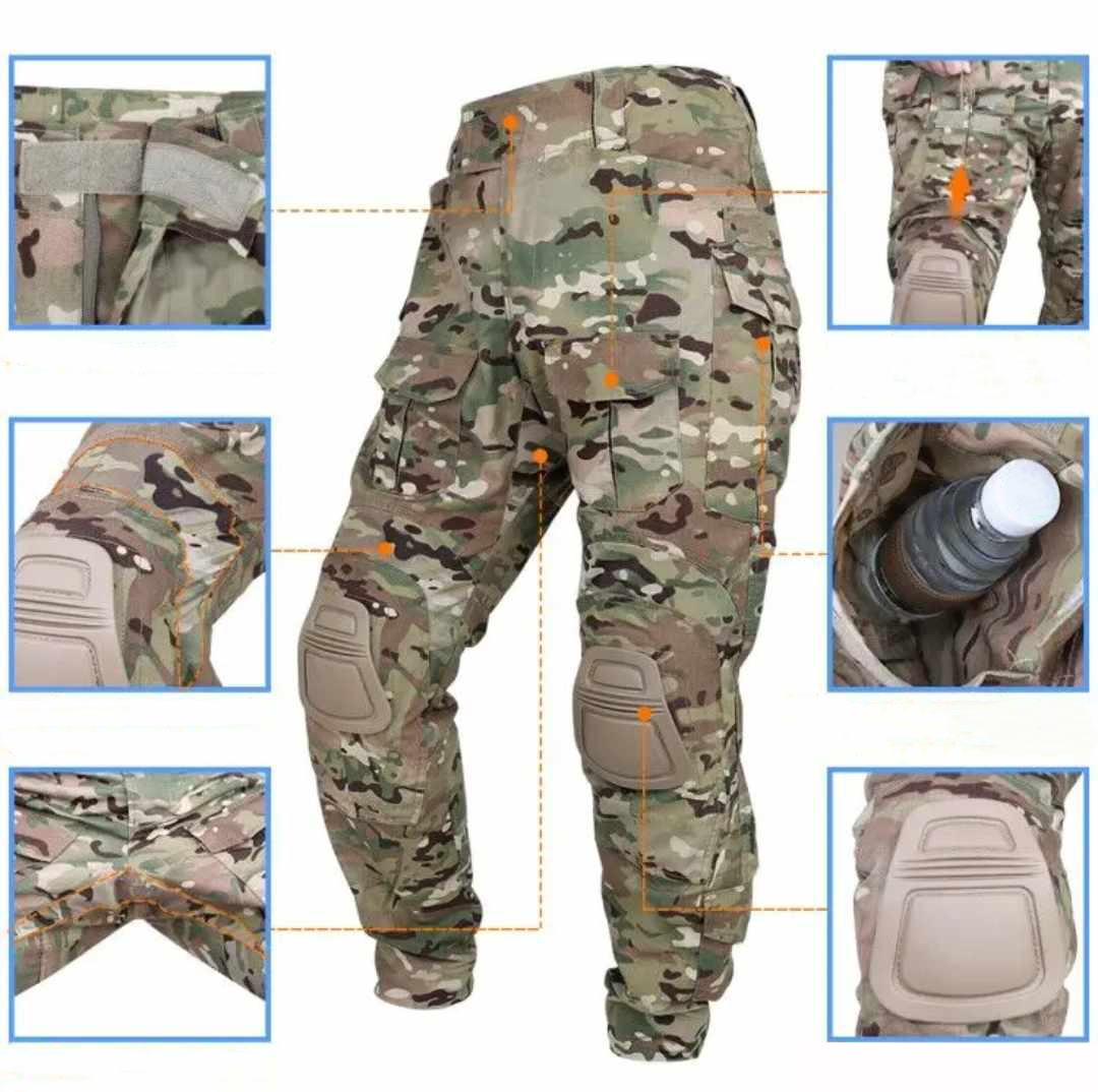 Męskie spodnie taktyczne z ochraniaczami - obrazek 2
