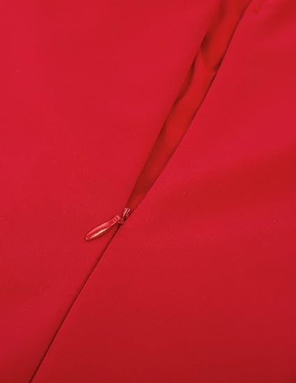 Elegancka czerwona sukienka rozmiar L - obrazek 4