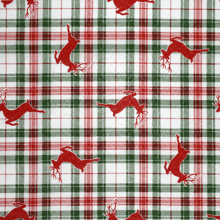 Obrus świąteczny wzór RENIFERY 135x235 cm - obrazek 3