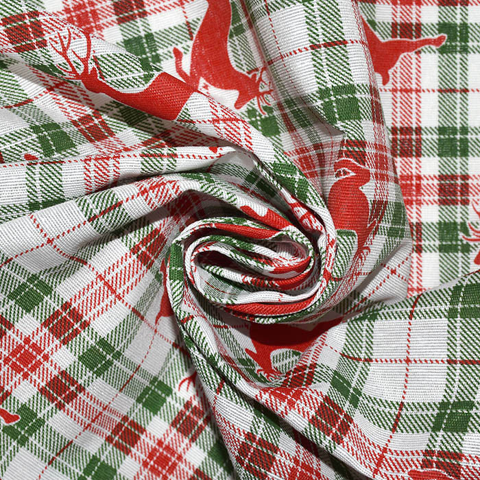 Obrus świąteczny wzór RENIFERY 135x235 cm - obrazek 4