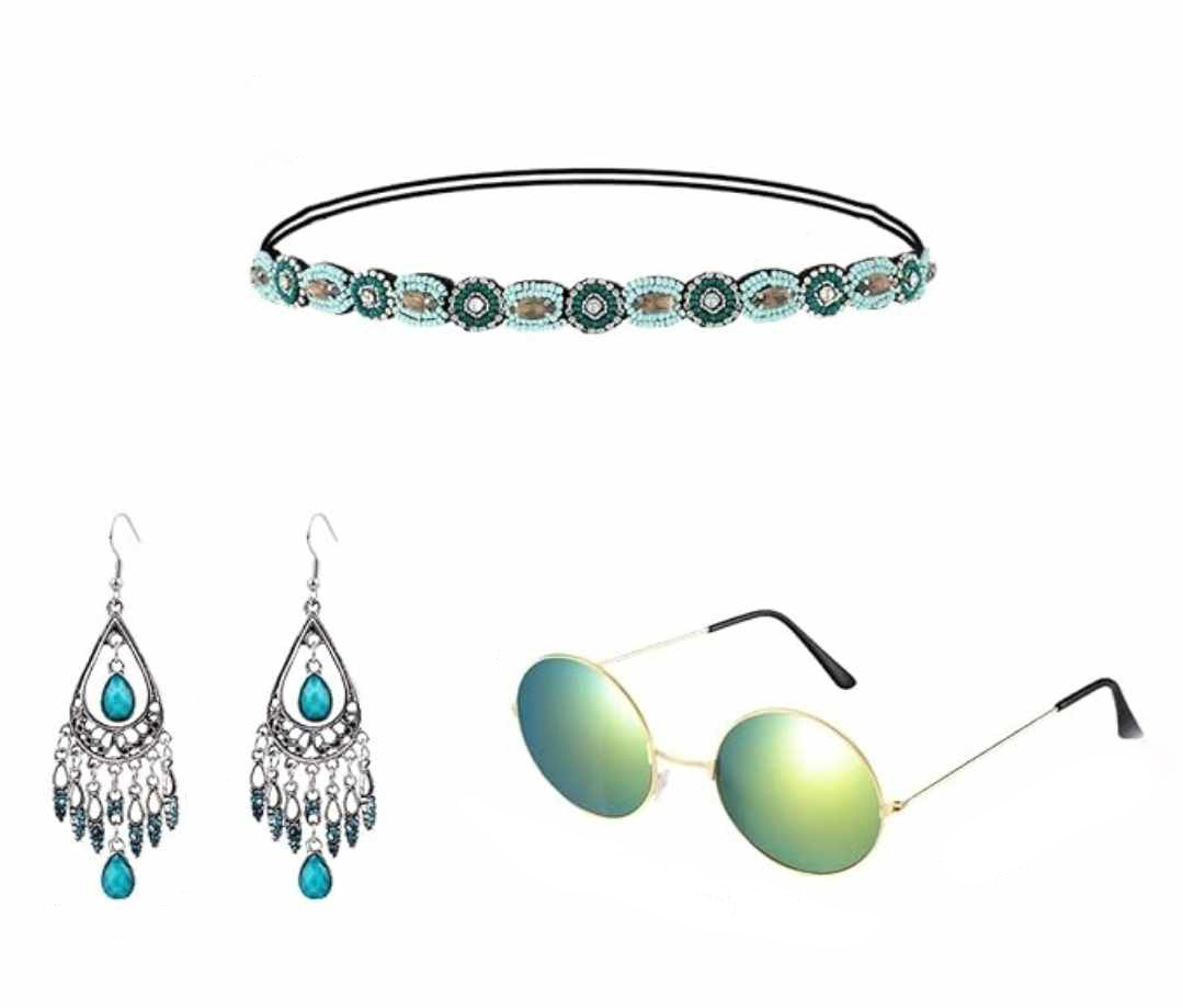 Strój HIPISOWSKI z dodatkami retro - obrazek 4