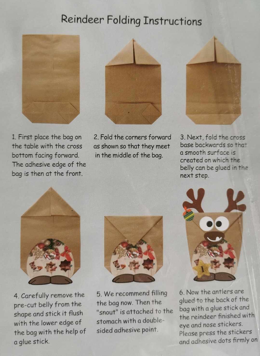 Kalendarz adwentowy renifery 24 torebki - obrazek 3