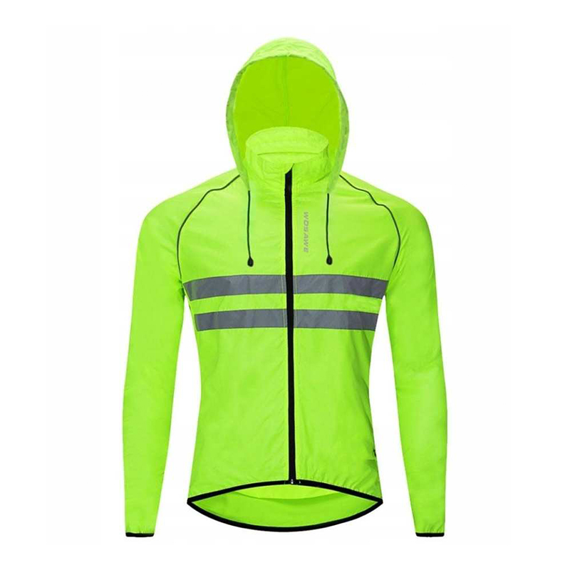 Kurtka rowerowa cienka z kapturem