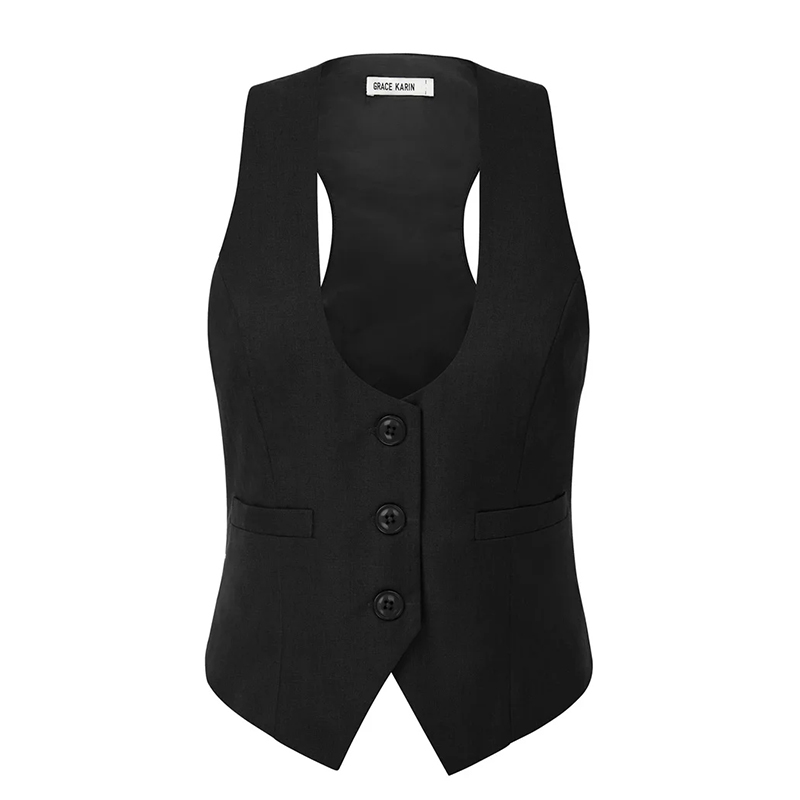 Damska kamizelka czarna rozmiar L