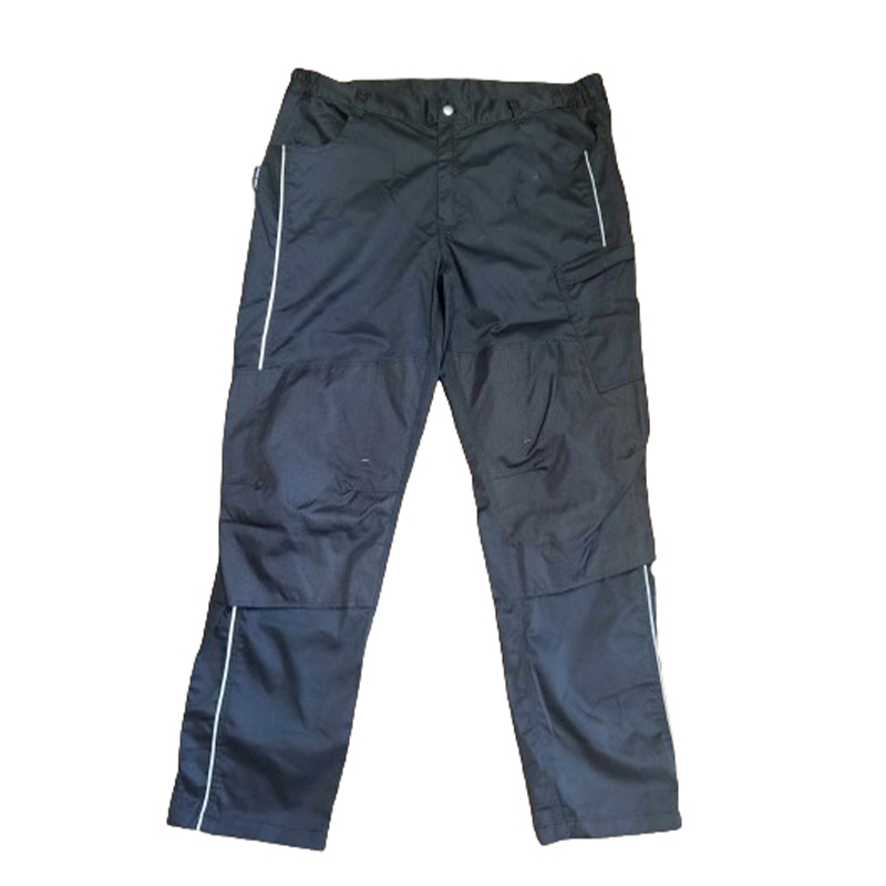 Spodnie robocze czarne z wyściółką na kolanach