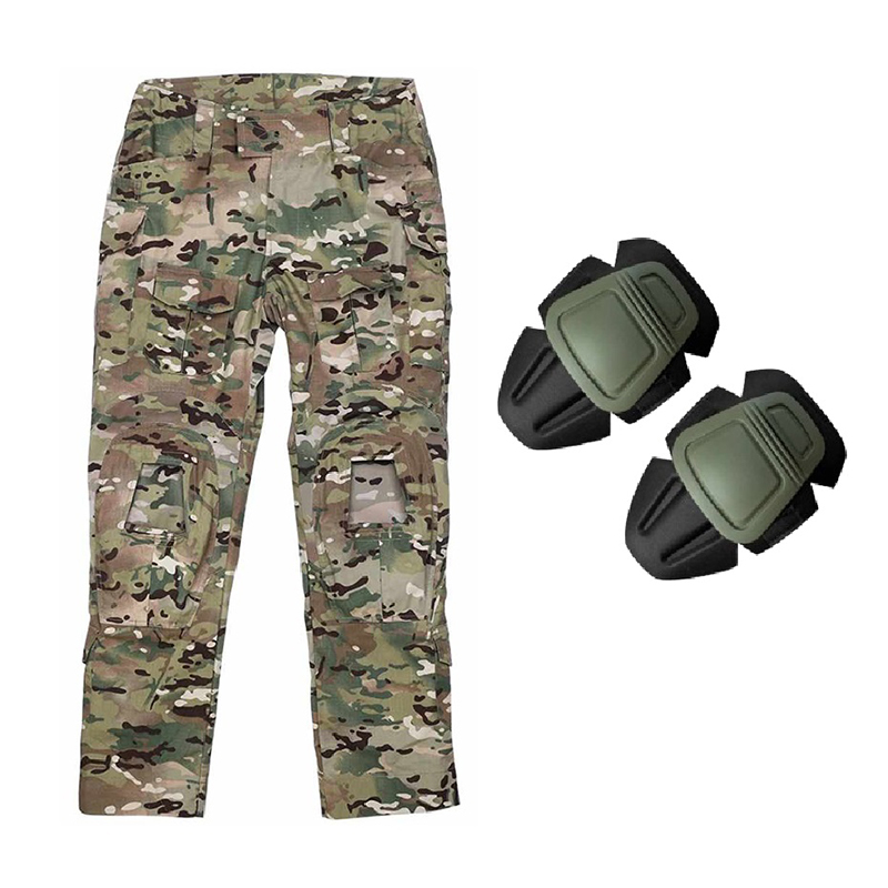 Męskie spodnie taktyczne z ochraniaczami