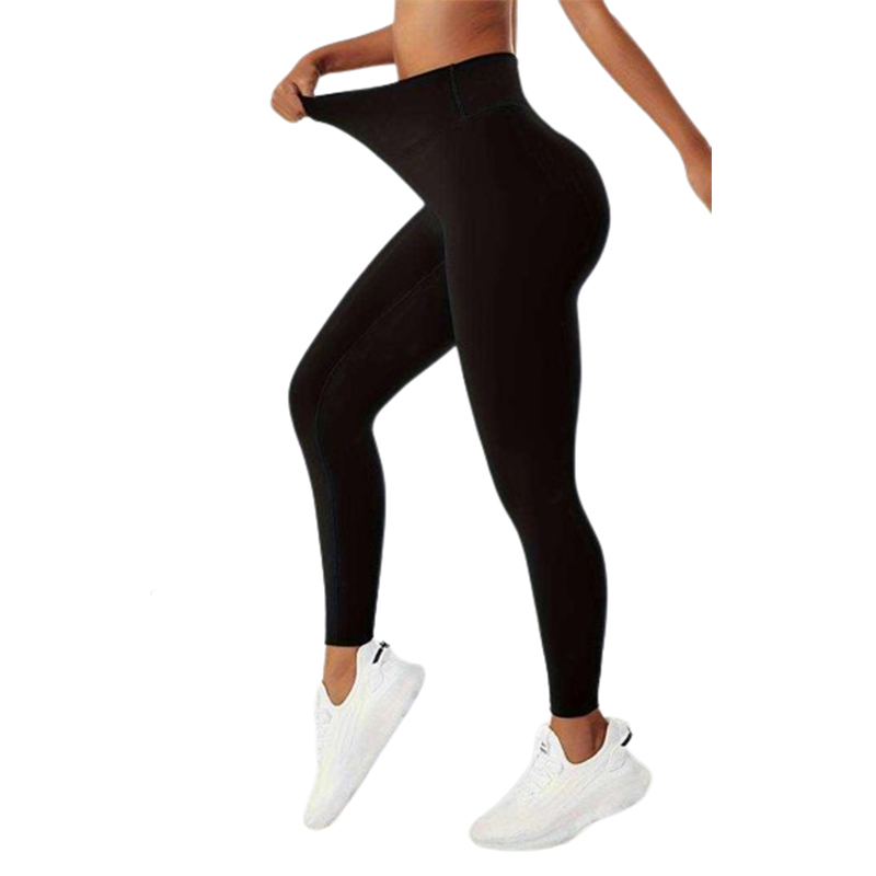 Sportowe legginsy czarne push-up S