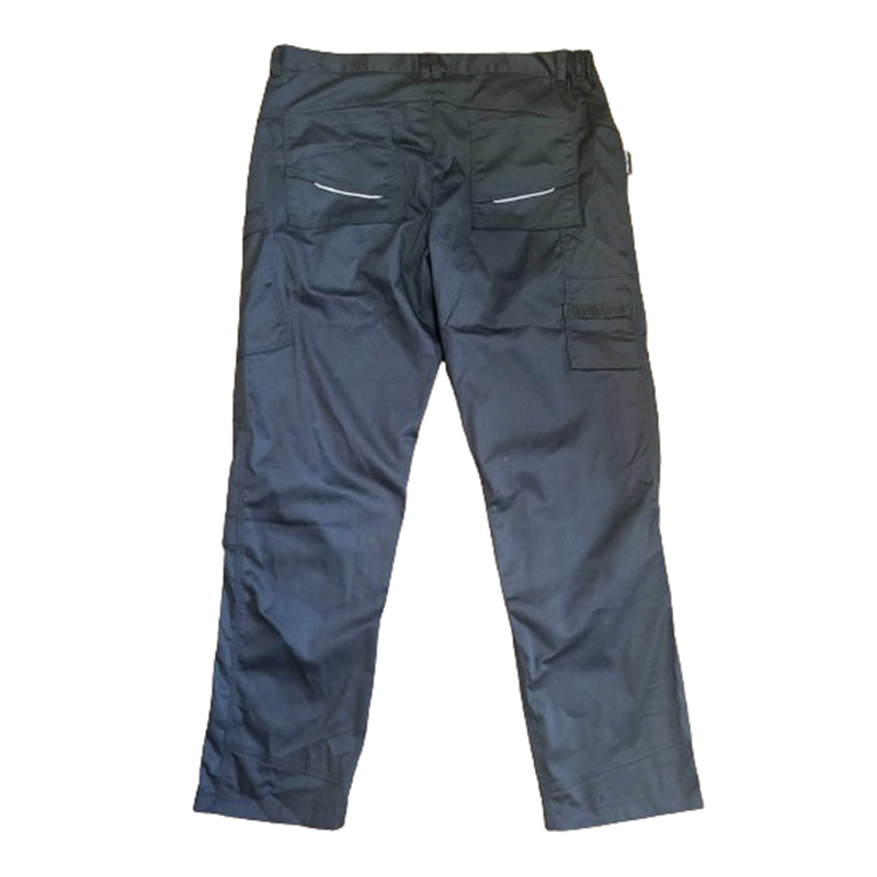 Spodnie robocze czarne z wyściółką na kolanach - obrazek 2