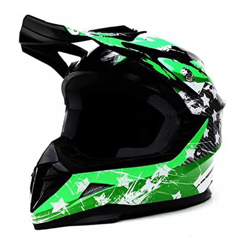 Kask motocyklowy YEMA dziecięcy z daszkiem - obrazek 2