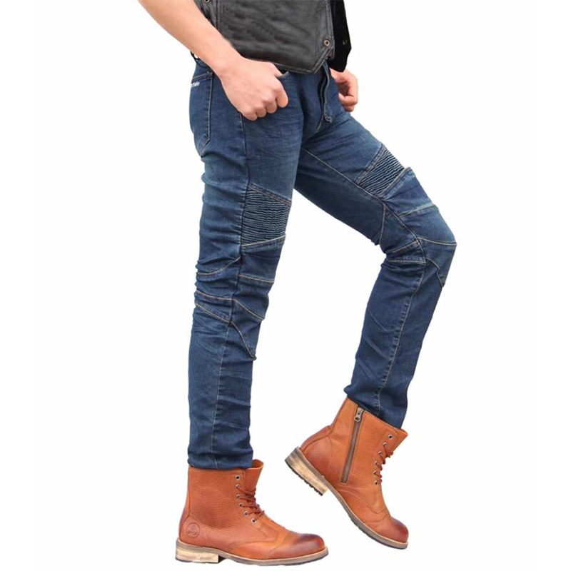 Męskie spodnie motocyklowe z ochraniaczami rozmiar S - obrazek 4