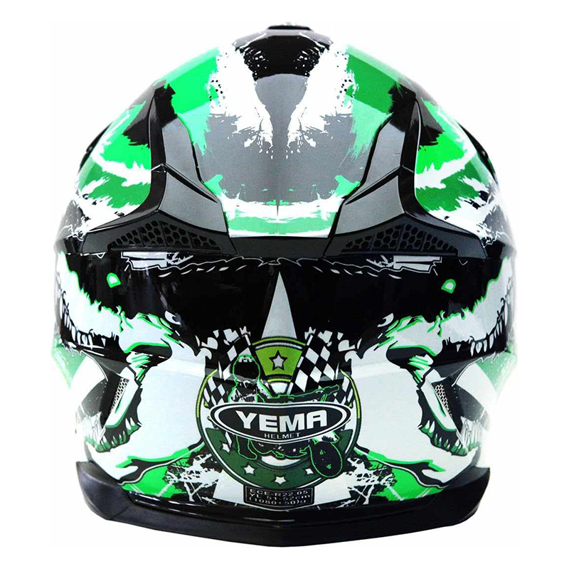 Kask motocyklowy YEMA dziecięcy z daszkiem - obrazek 4