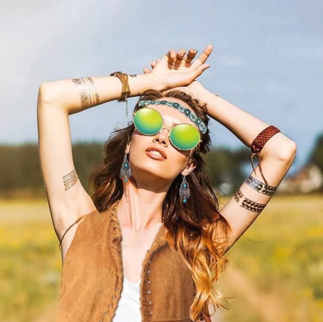 Strój HIPISOWSKI z dodatkami retro - obrazek 5