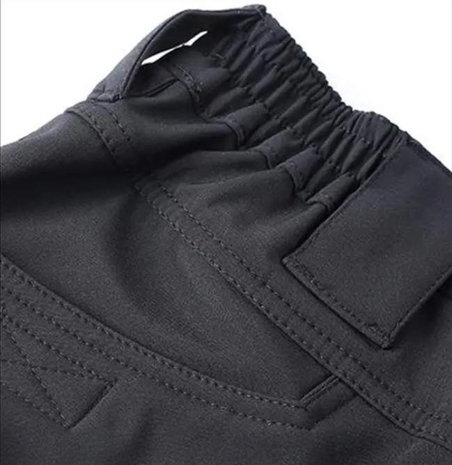 Ocieplane czarne spodnie taktyczne - obrazek 5