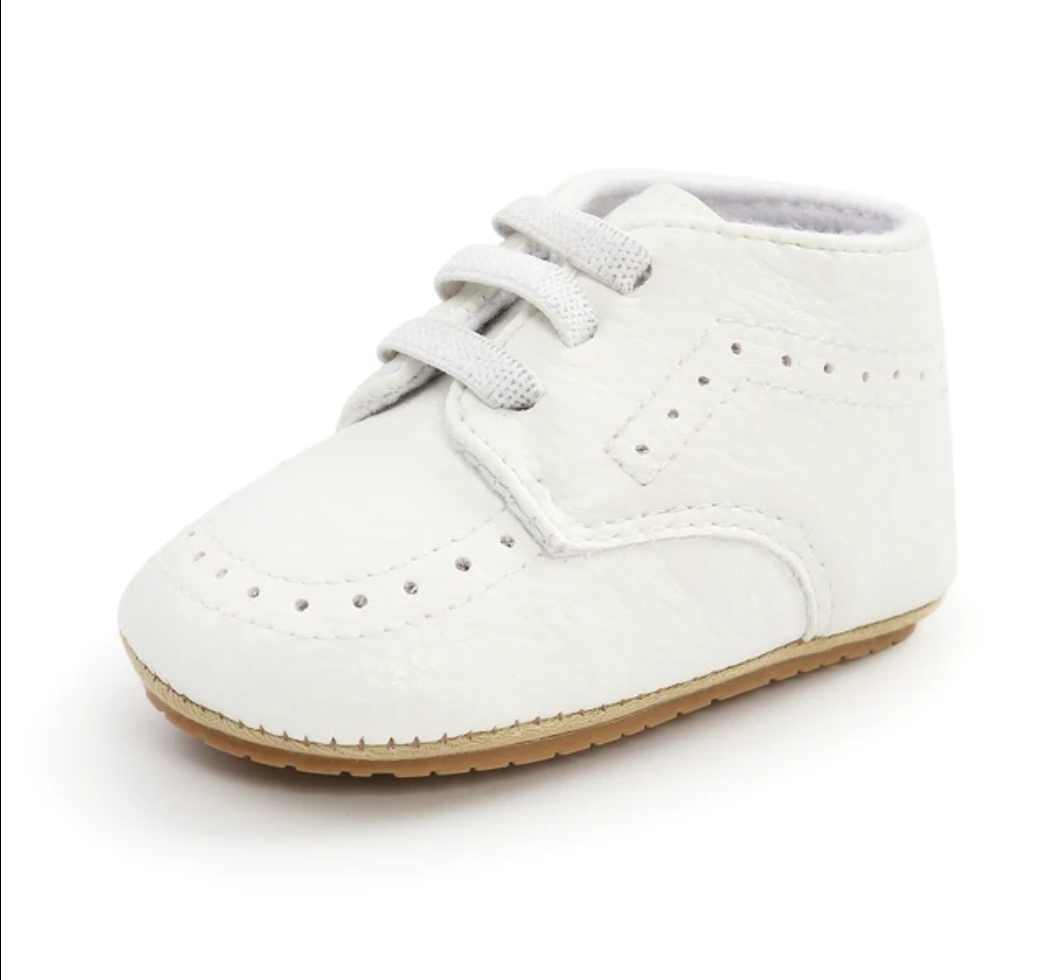 Niemowlęce buciki białe 11cm - obrazek 2