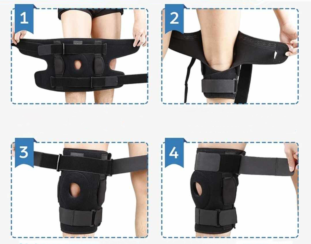Orteza stawu kolanowego ze stabilizatorami rozmiar XL - obrazek 2