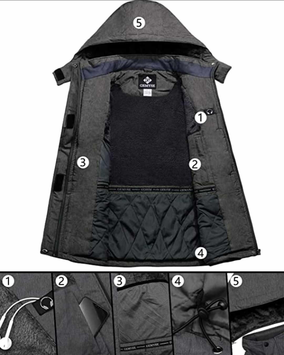 Ocieplana kurtka narciarska damska rozmiar M - obrazek 3